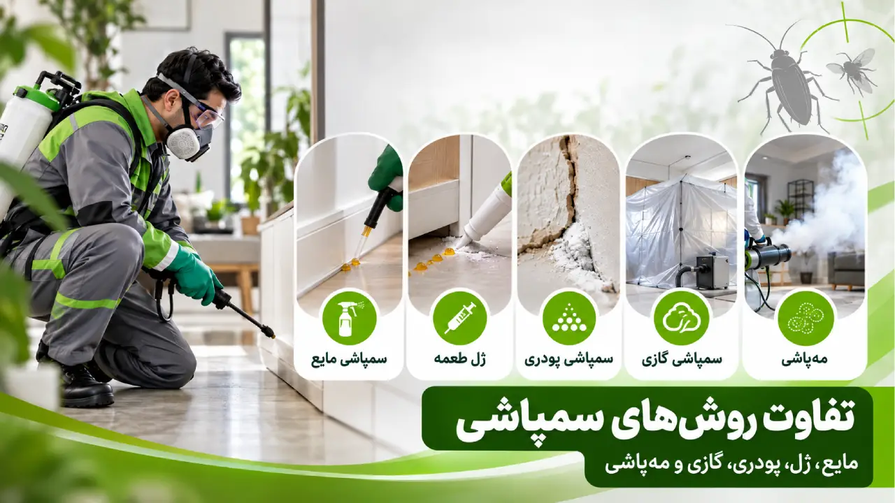 انواع روش‌های سمپاشی